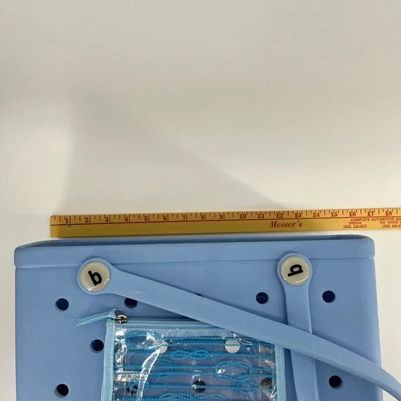 Bogg Bag Baby Tote Light Carolina on my Mind Blue Waterproof Washable Beach Bag - Picture 8 of 8